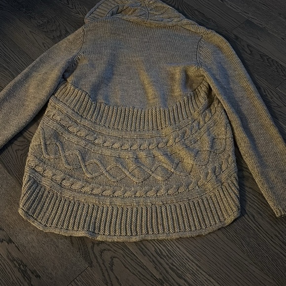 Cleo Beige Elsamanda style  Wool open Cardigan Size Small - Picture 13 of 15